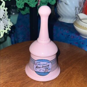 Vintage Pink New Jersey Souvenir Bell